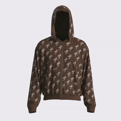 FOURS zip up (brown)