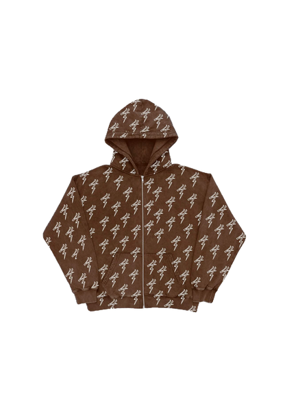 FOURS zip up (brown)