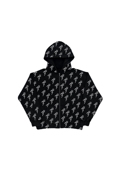 FOURS zip up (black)